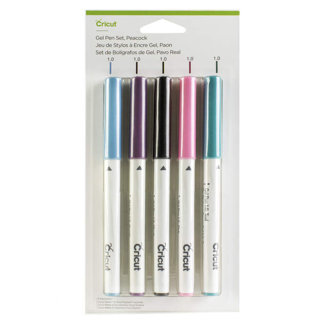 Gel Pen Set, Peacock (5 ct.)