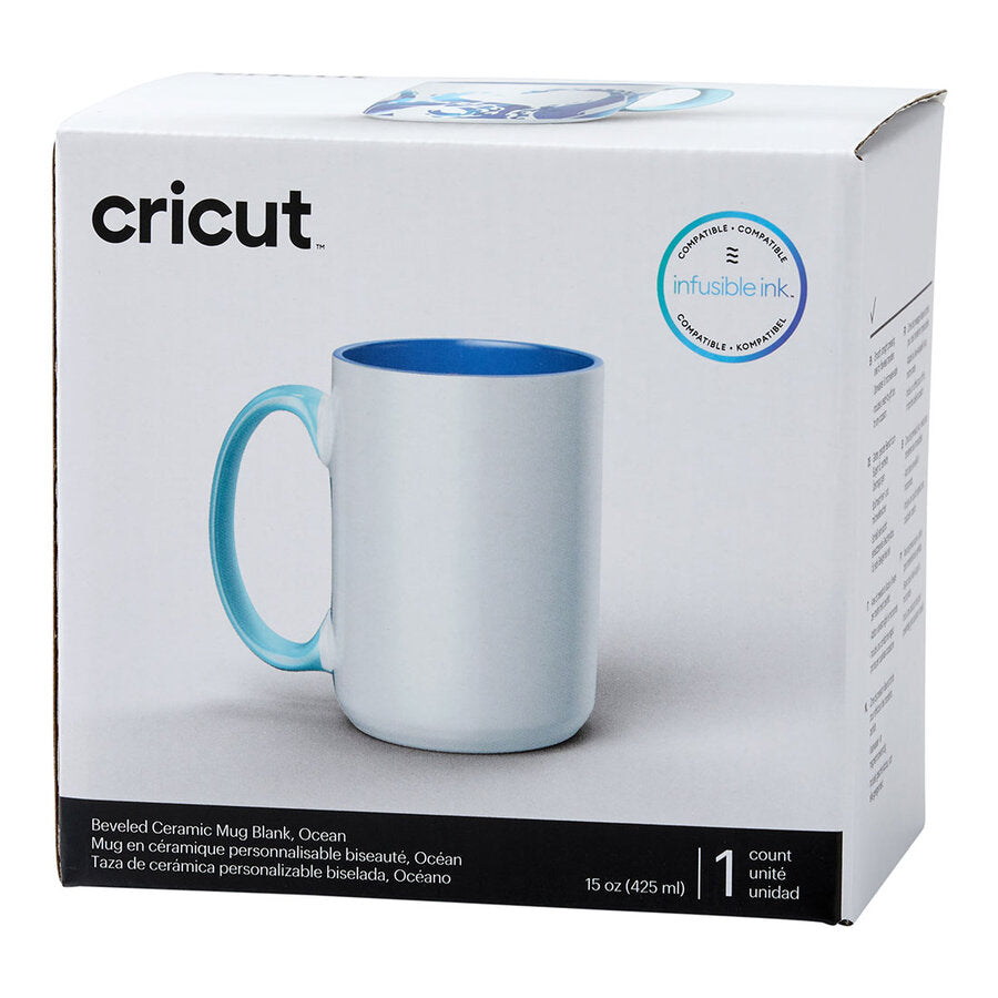 Beveled Ceramic Mug Blank - 15 oz/425 ml (1 ct)