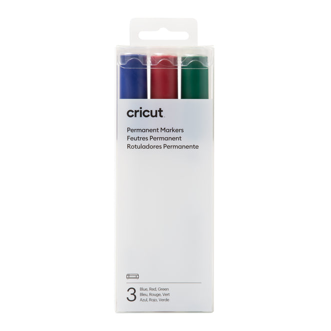 Permanent Markers 2.5 mm, Black/Blue/Red/Green (6 ct)