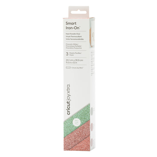 Cricut Joy Xtra™ Prismatic Glitter Smart Iron-On™, Sea Sparkle Sampler (3 ct)