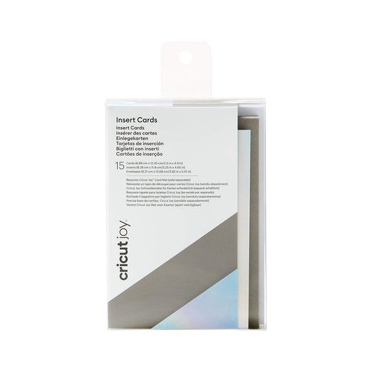 Cricut Joy™ Insert Cards, Gray/Silver Holographic