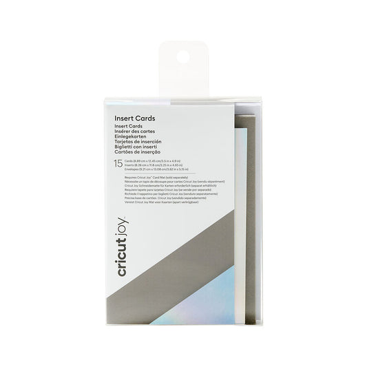 Cricut Joy™ Insert Cards, Gray/Silver Holographic
