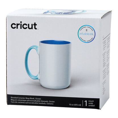 Beveled Ceramic Mug Blank - 15 oz/425 ml (1 ct)