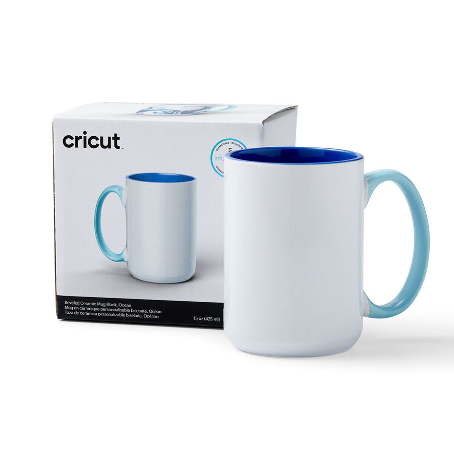 Beveled Ceramic Mug Blank - 15 oz/425 ml (1 ct)
