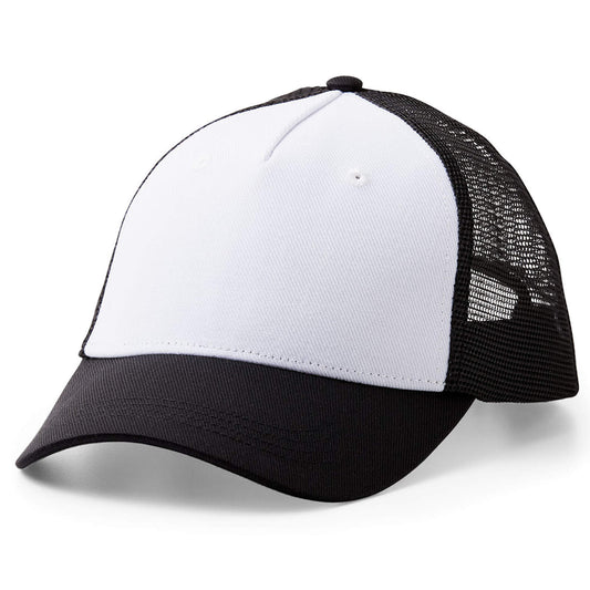 Cricut Trucker Hat, Black/White - 12ct
