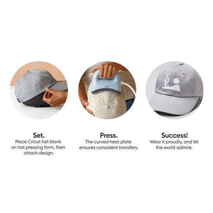Cricut Ball Cap Hat Blank, Grey (12ct)