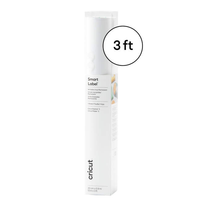 Smart Label™ Writable Vinyl – Permanent, Black (3 ft)