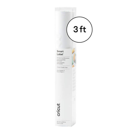 Smart Label™ Writable Vinyl – Permanent, Transparent (3 ft)