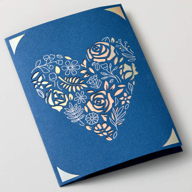 Foil Transfer Insert Cards, Royal Flush Sampler - R40 (12 ct)