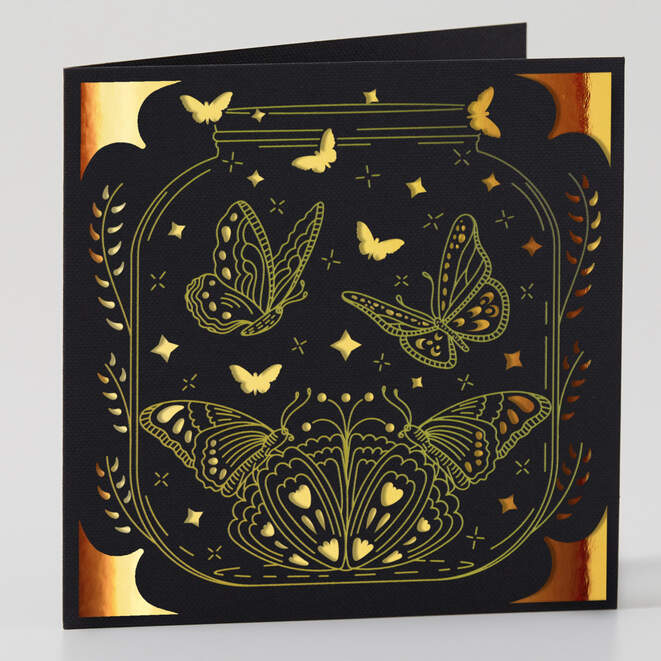 Foil Transfer Insert Cards, Royal Flush Sampler - R40 (12 ct)