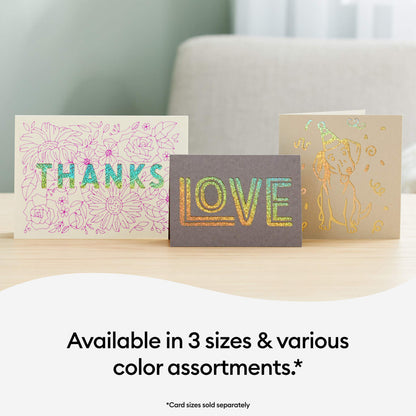 Cutaway Cards, Pastel Sampler - R10 (18 ct)