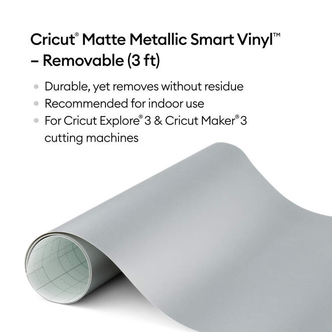 Matte Metallic Smart Vinyl™ – Removable, Champagne (3 ft)