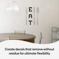 Matte Metallic Smart Vinyl™ – Removable, Silver (12 ft)