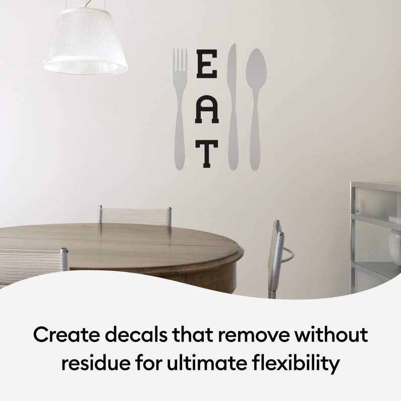 Matte Metallic Smart Vinyl™ – Removable, Silver (12 ft)