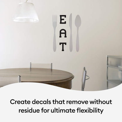 Matte Metallic Smart Vinyl™ – Removable, Silver (12 ft)