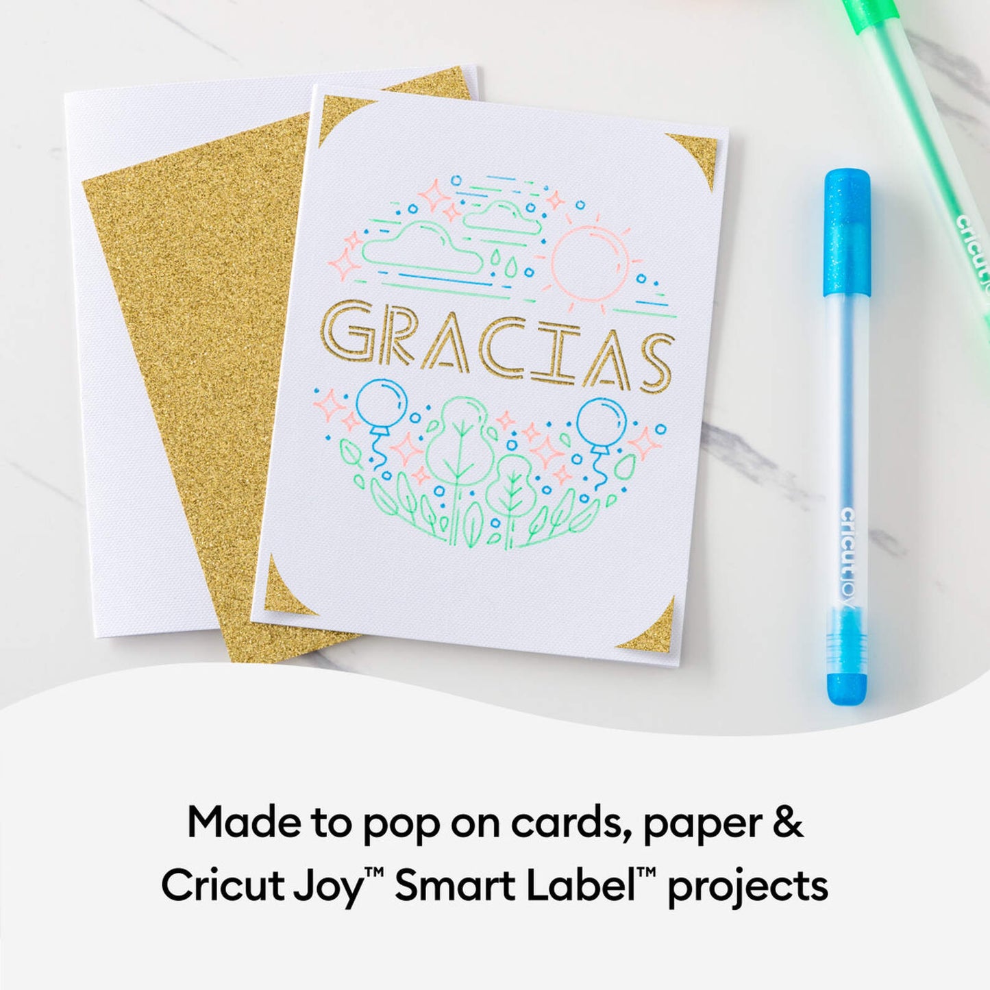 Cricut Joy™ Glitter Gel Pens 0.8 mm, Rainbow (10 ct)