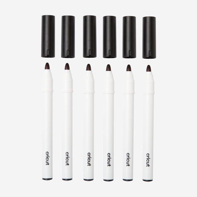 Permanent Markers 2.5 mm, Black (6 ct)