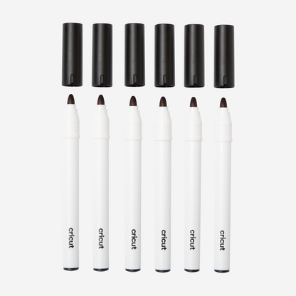 Permanent Markers 2.5 mm, Black (6 ct)