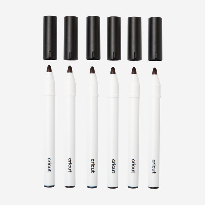 Permanent Markers 2.5 mm, Black (6 ct)