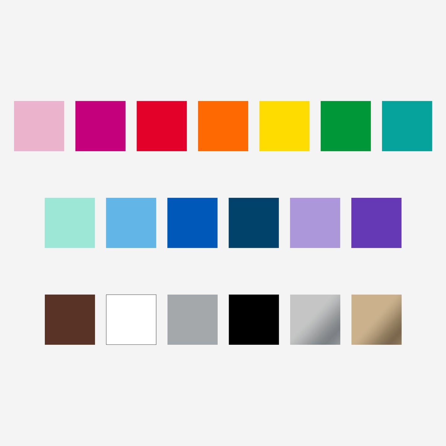 Value Iron-On, Rainbow Sampler - 12 in x 12 in (20 ct)