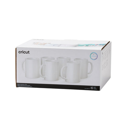 Ceramic Mug Blank, White - 15 oz/440 ml (6 ct)