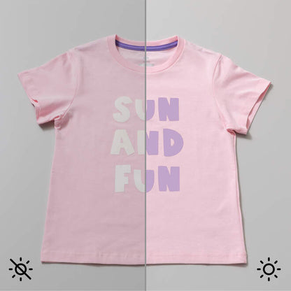 UV-Activated, Colour-Changing Iron-On