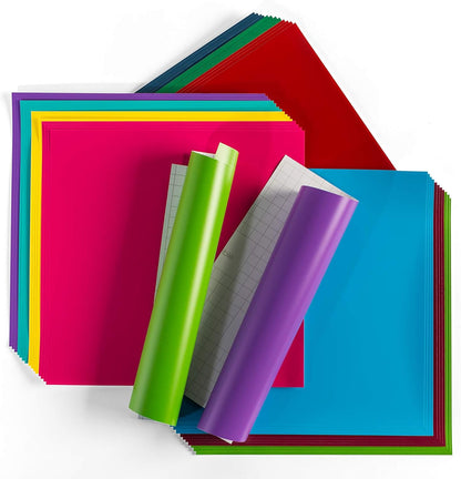 Cricut Premium Vinyl - Removable, 12” x 12” Adhesive Decal Sheets - All Occasions Sampler
